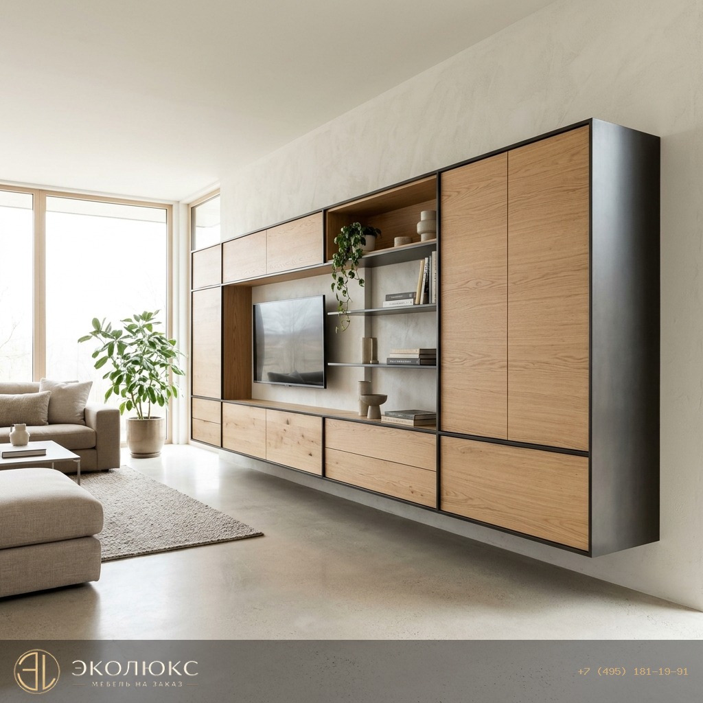Подвесная гостиная на заказ: какие нужны закладные и крепёж, чтобы тумбы не провисали со временем